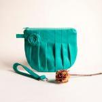 Green Turquoise Bridal Wedding Clutch Or..